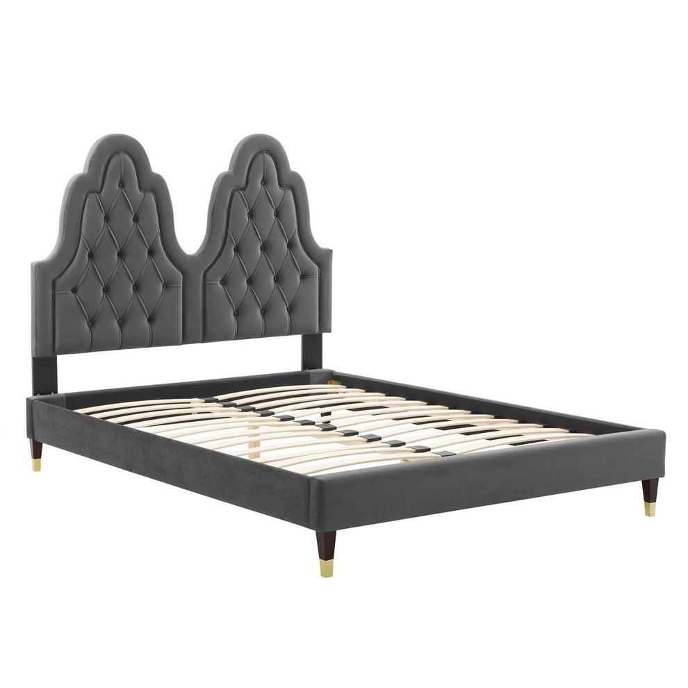 Modway Alexandria Tufted Performance Velvet King Platform Bed - MOD-6938 | Beds | Modishstore - 3