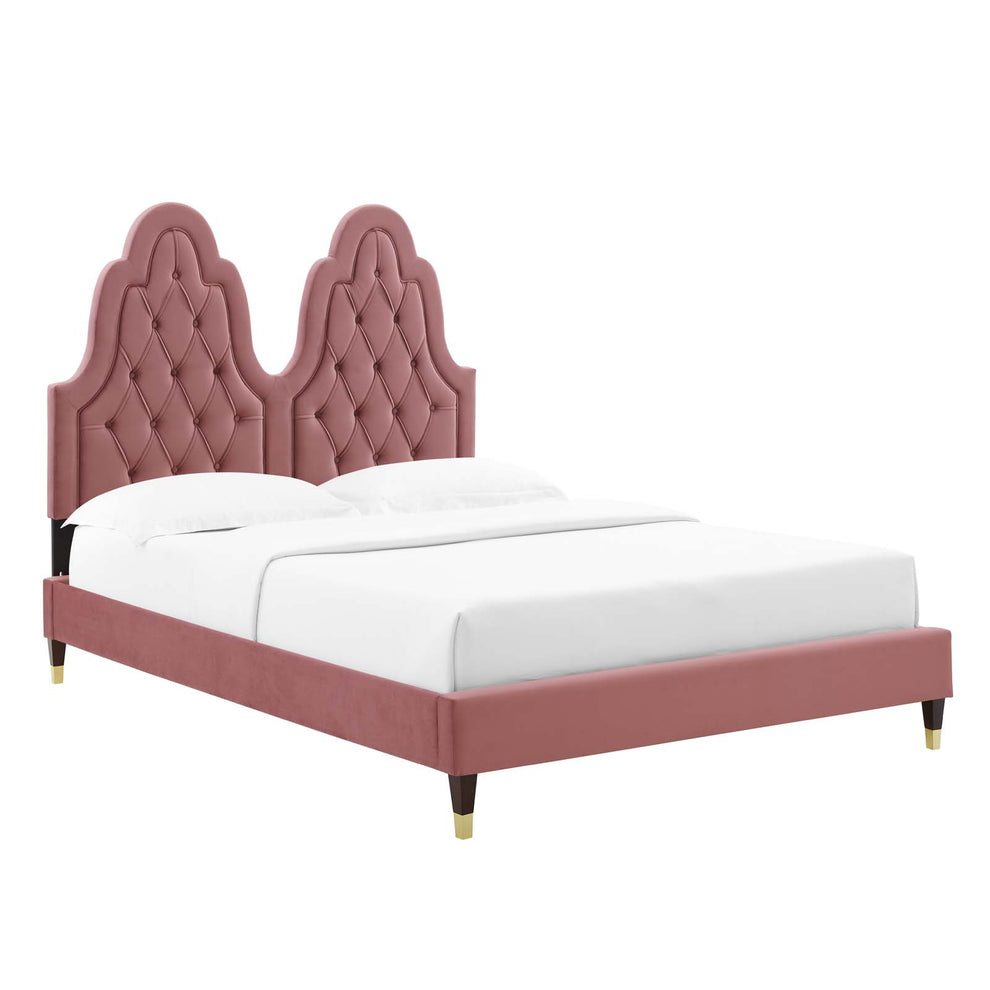 Modway Alexandria Tufted Performance Velvet King Platform Bed - MOD-6938 | Beds | Modishstore - 10