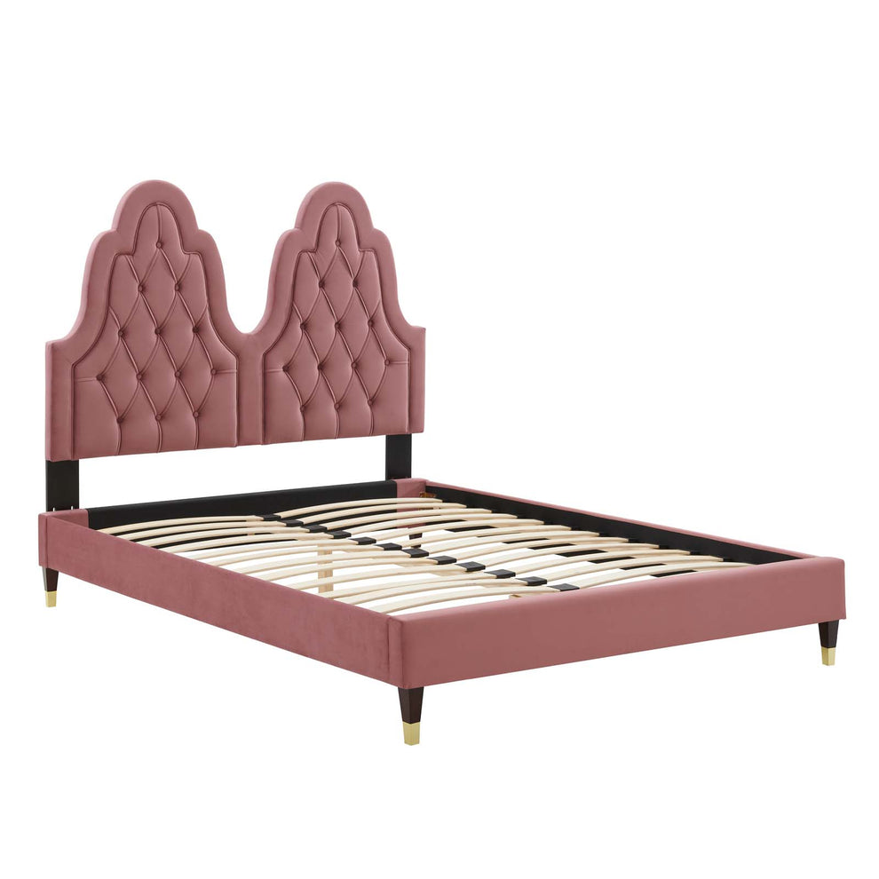 Modway Alexandria Tufted Performance Velvet King Platform Bed - MOD-6938 | Beds | Modishstore - 11