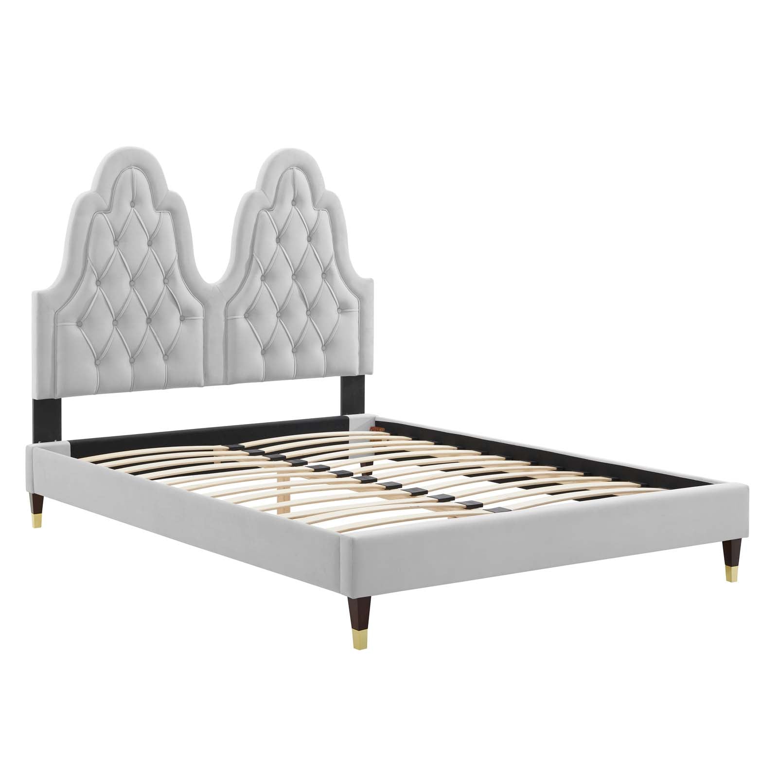 Modway Alexandria Tufted Performance Velvet King Platform Bed - MOD-6938 | Beds | Modishstore - 19