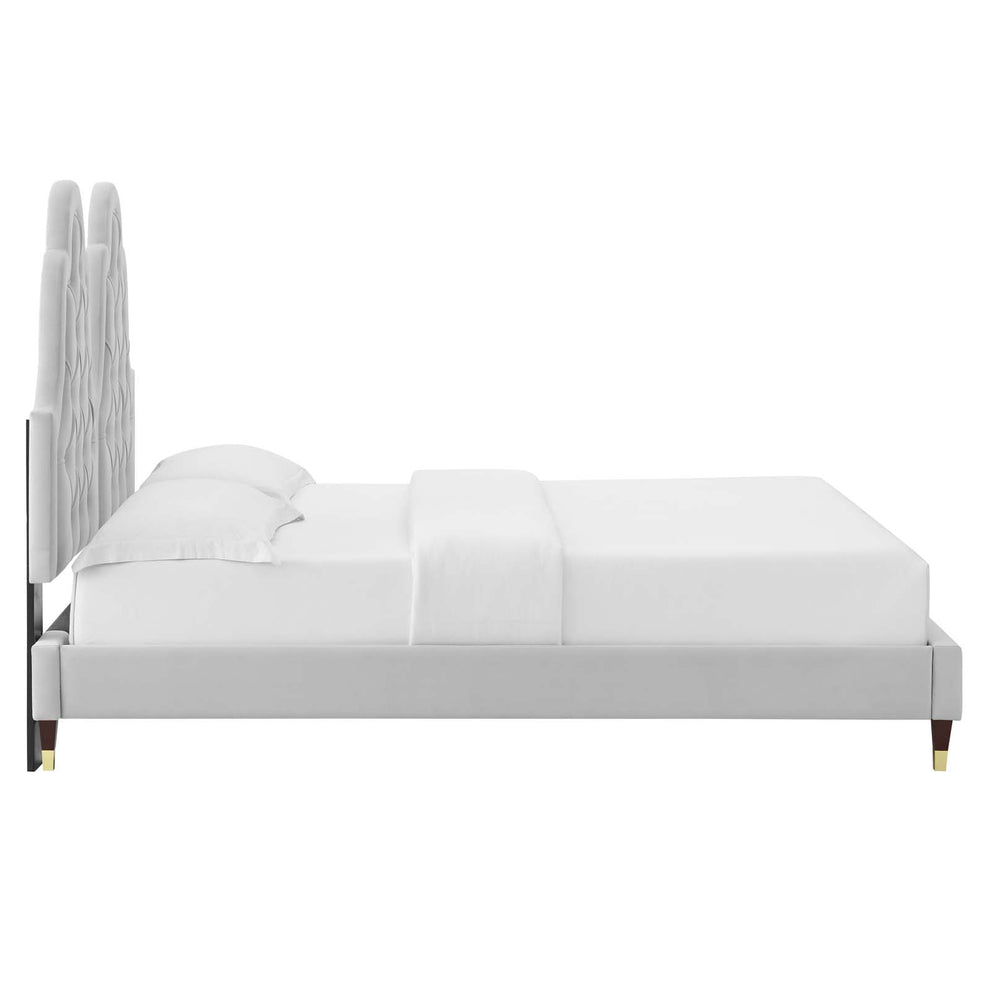 Modway Alexandria Tufted Performance Velvet King Platform Bed - MOD-6938 | Beds | Modishstore - 22
