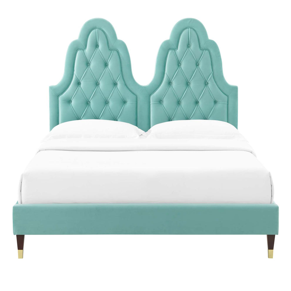 Modway Alexandria Tufted Performance Velvet King Platform Bed - MOD-6938 | Beds | Modishstore - 32