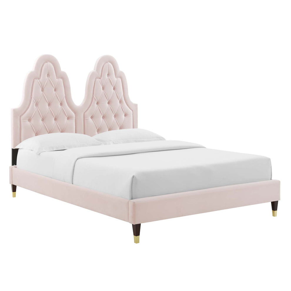 Modway Alexandria Tufted Performance Velvet King Platform Bed - MOD-6938 | Beds | Modishstore - 42