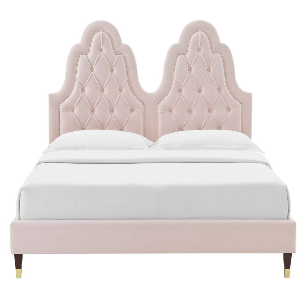 Modway Alexandria Tufted Performance Velvet King Platform Bed - MOD-6938 | Beds | Modishstore - 48