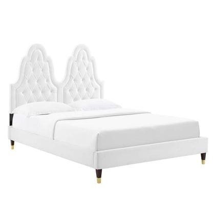Modway Alexandria Tufted Performance Velvet King Platform Bed - MOD-6938 | Beds | Modishstore - 58