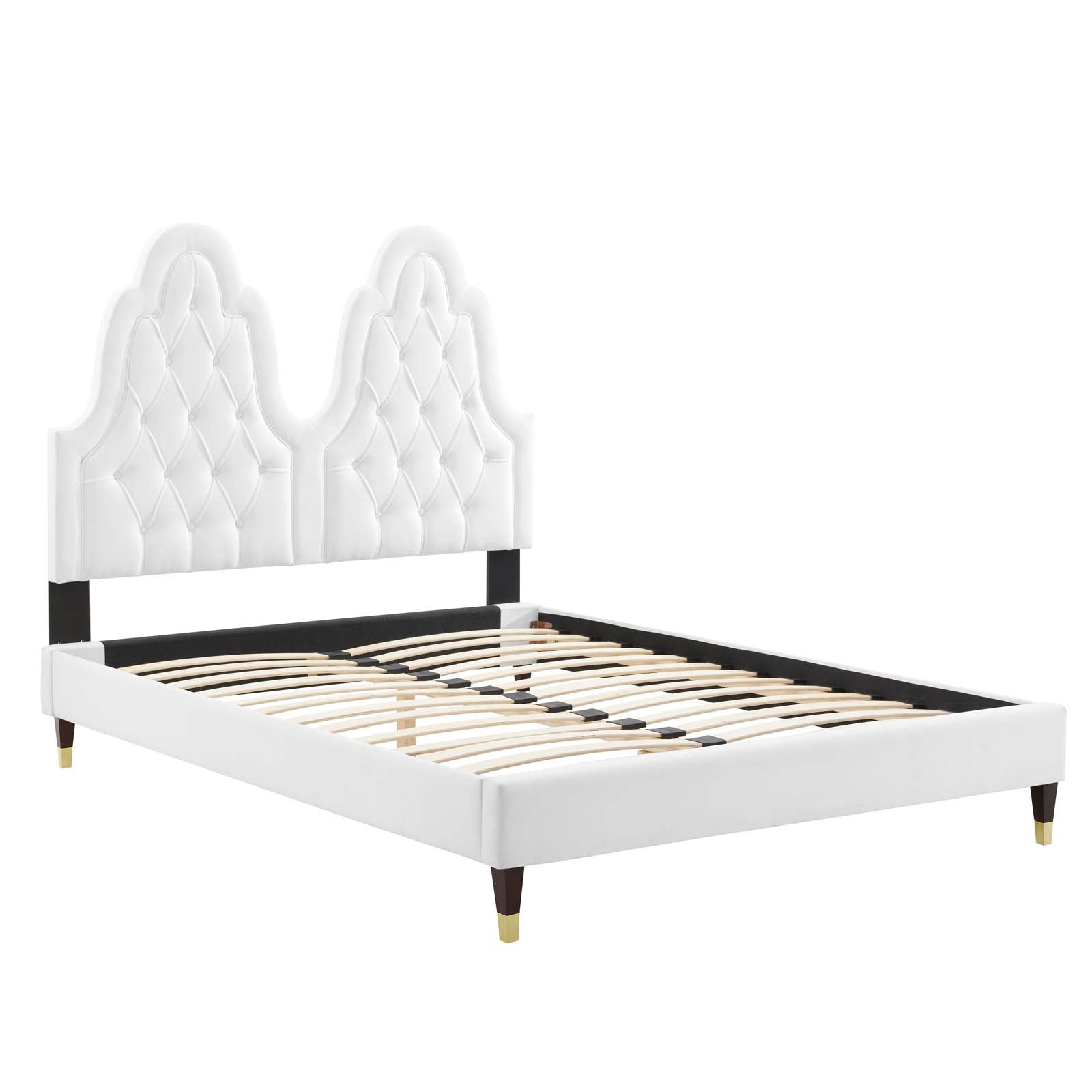 Modway Alexandria Tufted Performance Velvet King Platform Bed - MOD-6938 | Beds | Modishstore - 59