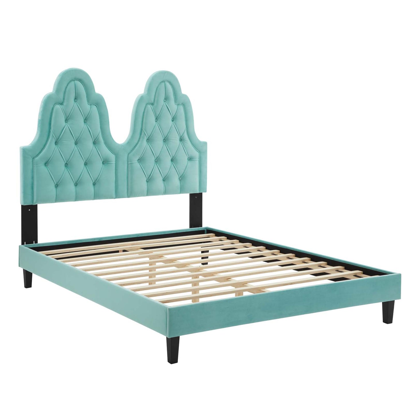 Modway Alexandria Tufted Performance Velvet King Platform Bed - MOD-6939 | Beds | Modishstore - 27