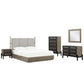 Merritt 5 Piece Upholstered Bedroom Set By Modway | Bedroom Sets | Modishstore