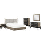 Merritt 5 Piece Upholstered Bedroom Set By Modway - MOD-6959 | Bedroom Sets | Modishstore - 2