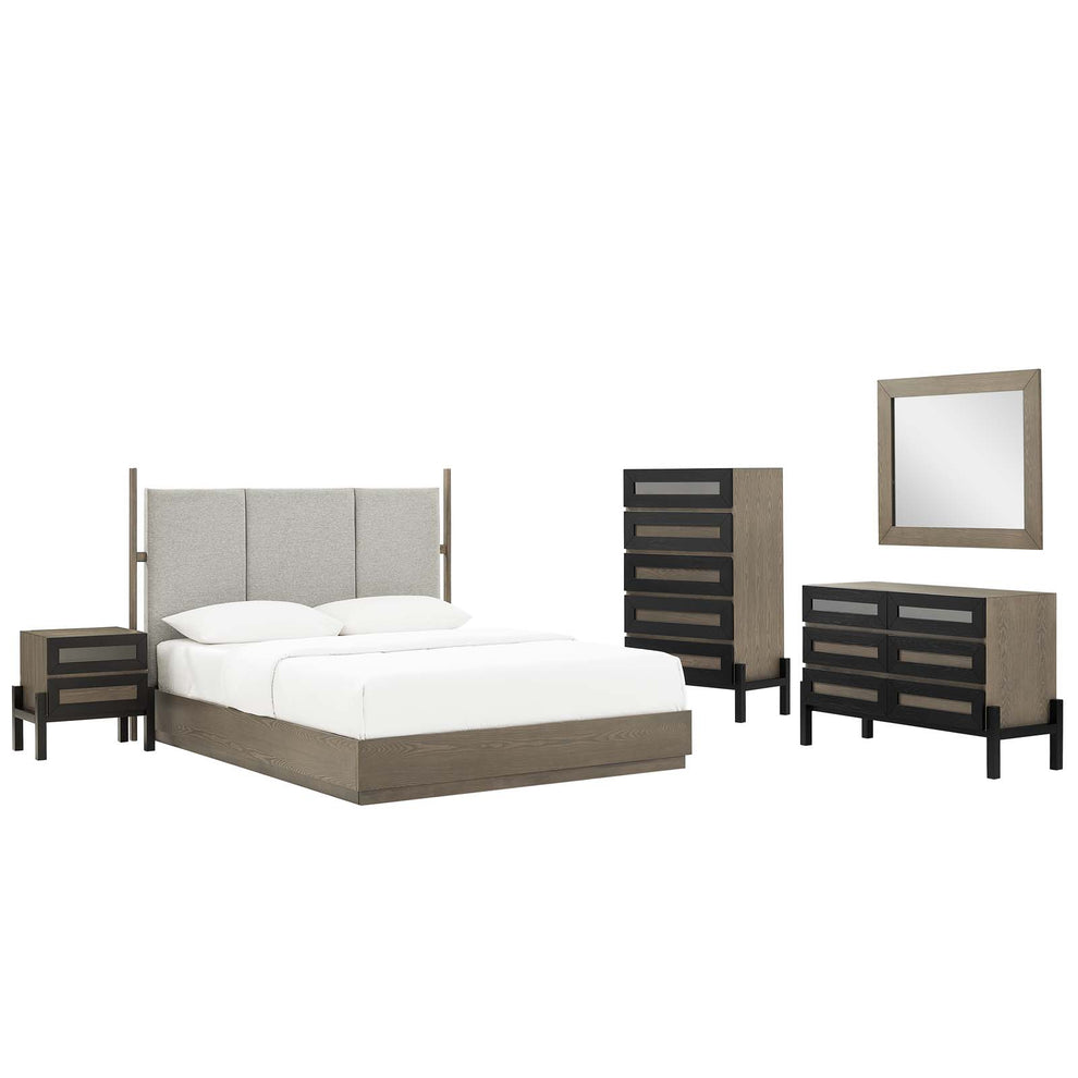 Merritt 5 Piece Upholstered Bedroom Set By Modway - MOD-6959 | Bedroom Sets | Modishstore - 2