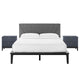 Dakota 3 Piece Upholstered Bedroom Set By Modway | Bedroom Sets | Modishstore