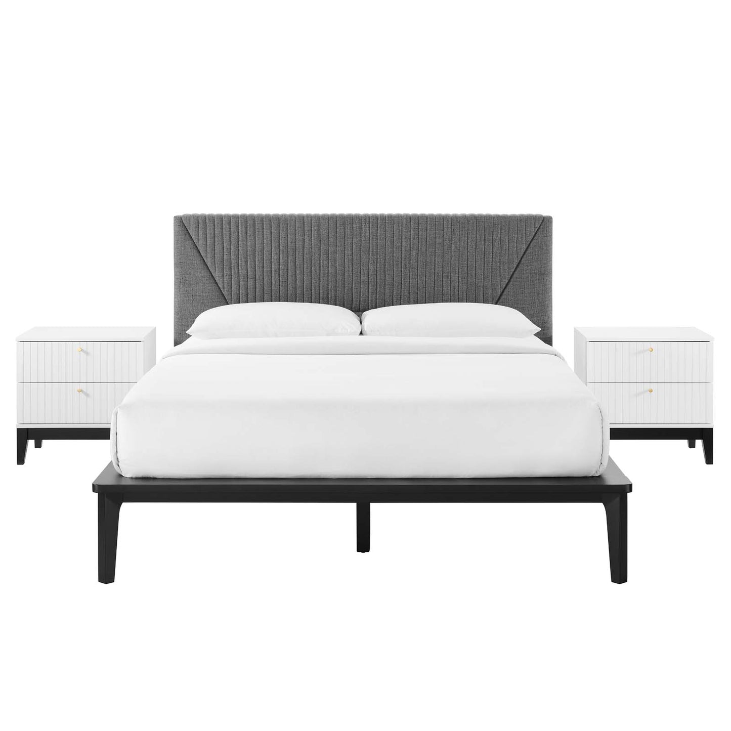Dakota 3 Piece Upholstered Bedroom Set By Modway | Bedroom Sets | Modishstore - 14