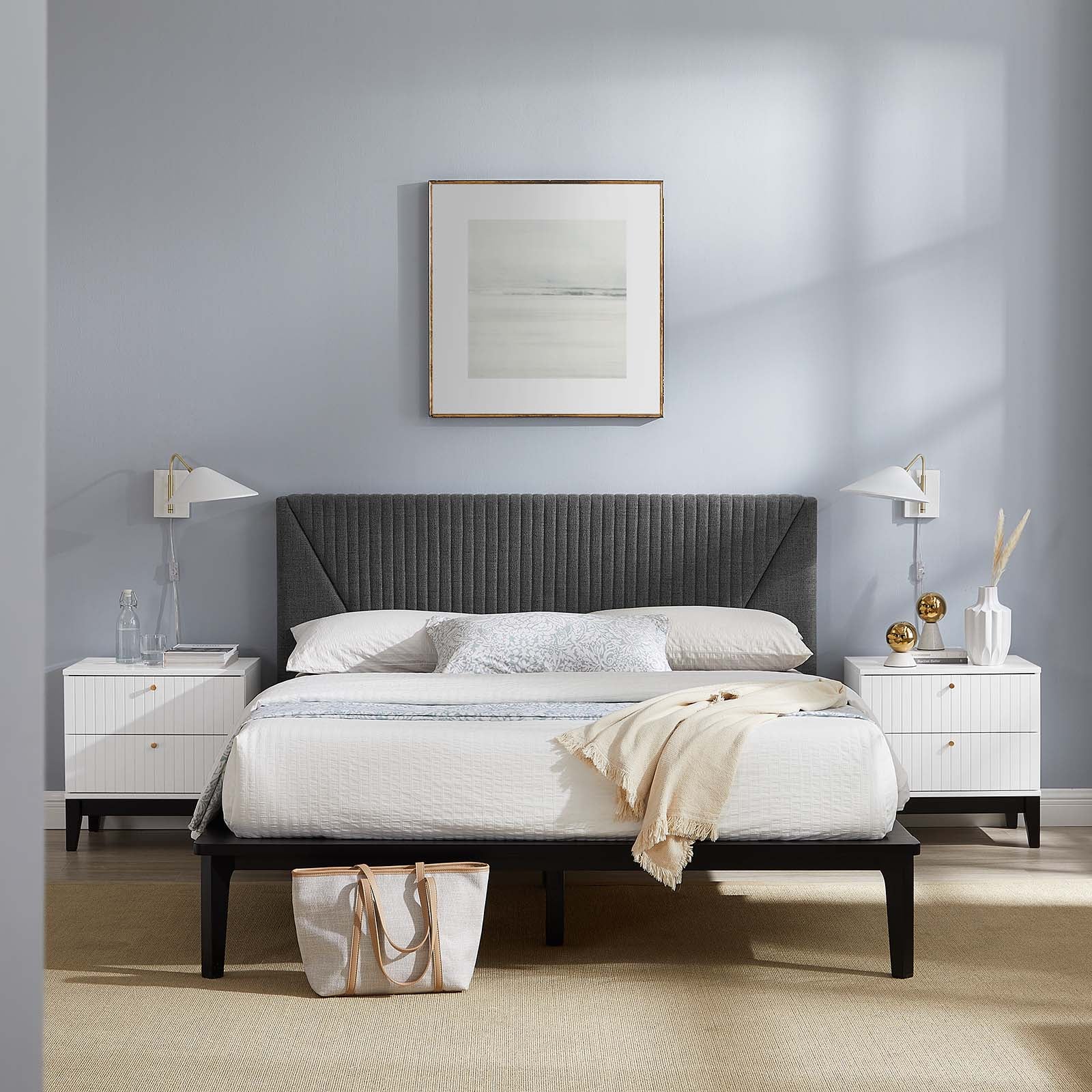 Dakota 3 Piece Upholstered Bedroom Set By Modway | Bedroom Sets | Modishstore - 19