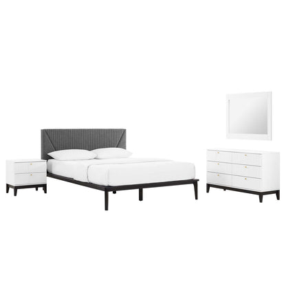 Dakota 4 Piece Upholstered Bedroom Set By Modway - MOD-6963 | Bedroom Sets | Modishstore - 17