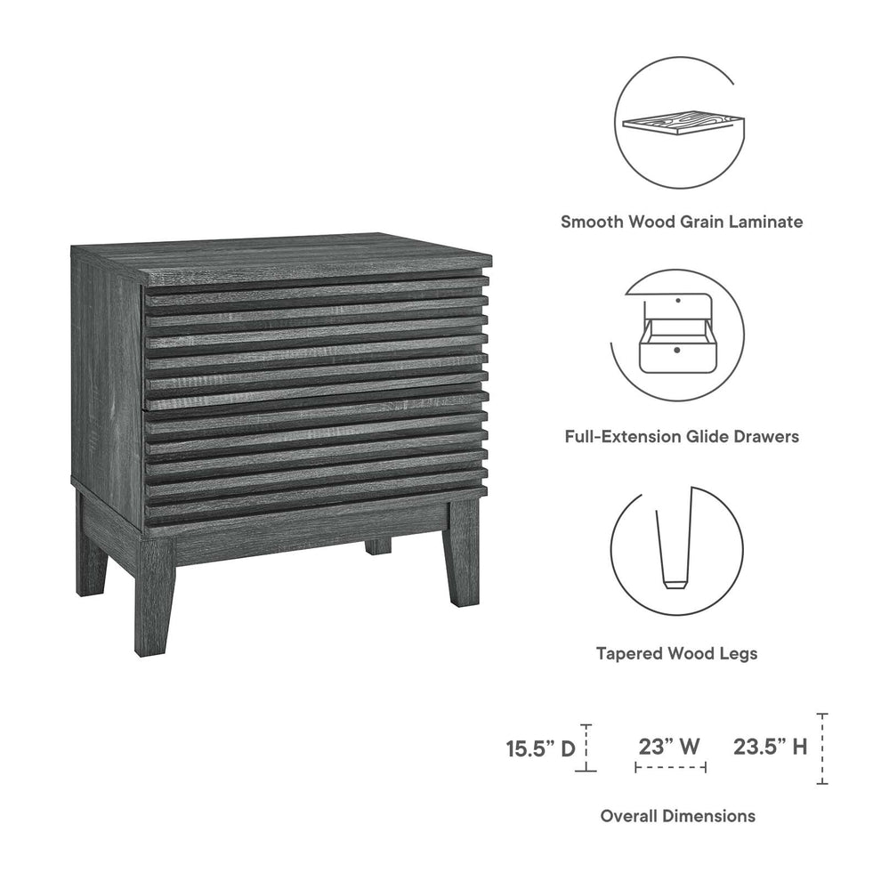 Render Two-Drawer Nightstand By Modway - MOD-6964 | Nightstands | Modishstore - 5