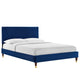 Yasmine Channel Tufted Performance Velvet Queen Platform Bed By Modway - MOD-6972 | Beds | Modishstore - 17