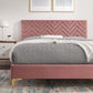 Leah Chevron Tufted Performance Velvet Queen Platform Bed By Modway - MOD-6977 | Beds | Modishstore - 15