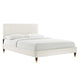 Leah Chevron Tufted Performance Velvet Twin Platform Bed By Modway - MOD-6981 | Beds | Modishstore - 25