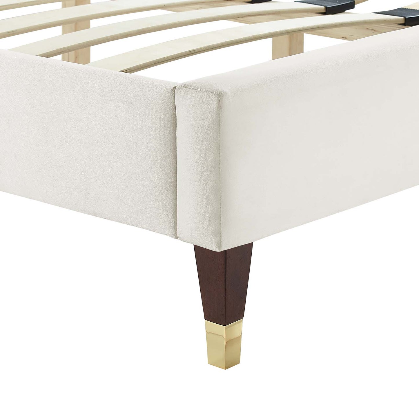 Leah Chevron Tufted Performance Velvet Twin Platform Bed By Modway - MOD-6981 | Beds | Modishstore - 29