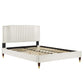 Zahra Channel Tufted Performance Velvet Twin Platform Bed By Modway - MOD-6982 | Beds | Modishstore - 28
