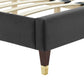 Sofia Channel Tufted Performance Velvet Twin Platform Bed By Modway - MOD-6983 | Beds | Modishstore - 6