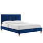 Sofia Channel Tufted Performance Velvet Twin Platform Bed By Modway - MOD-6983 | Beds | Modishstore - 17