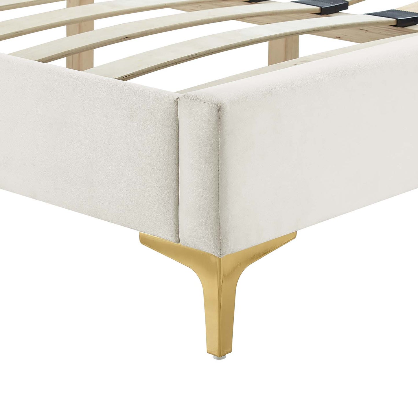 Leah Chevron Tufted Performance Velvet Twin Platform Bed By Modway - MOD-6989 | Beds | Modishstore - 29