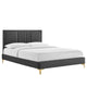 Sofia Channel Tufted Performance Velvet Twin Platform Bed By Modway - MOD-6991 | Beds | Modishstore - 2