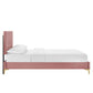 Yasmine Channel Tufted Performance Velvet Twin Platform Bed By Modway - MOD-6992 | Beds | Modishstore - 10