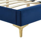 Yasmine Channel Tufted Performance Velvet Twin Platform Bed By Modway - MOD-6992 | Beds | Modishstore - 21