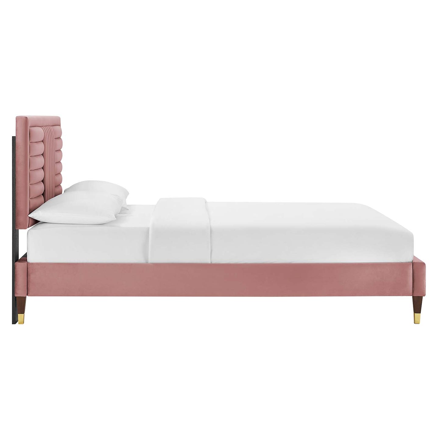 Sofia Channel Tufted Performance Velvet Full Platform Bed By Modway - MOD-6995 | Beds | Modishstore - 10
