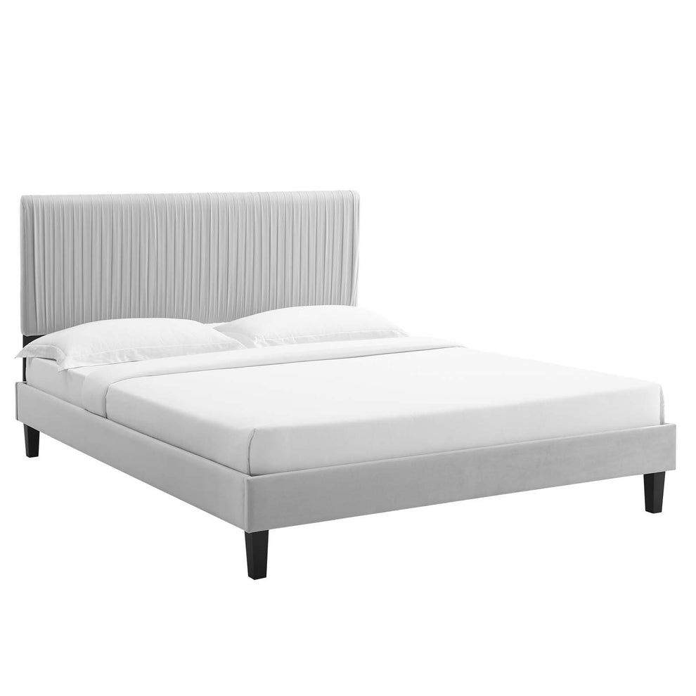 Modway Peyton Performance Velvet King Platform Bed - MOD-7026 | Beds | Modishstore - 11
