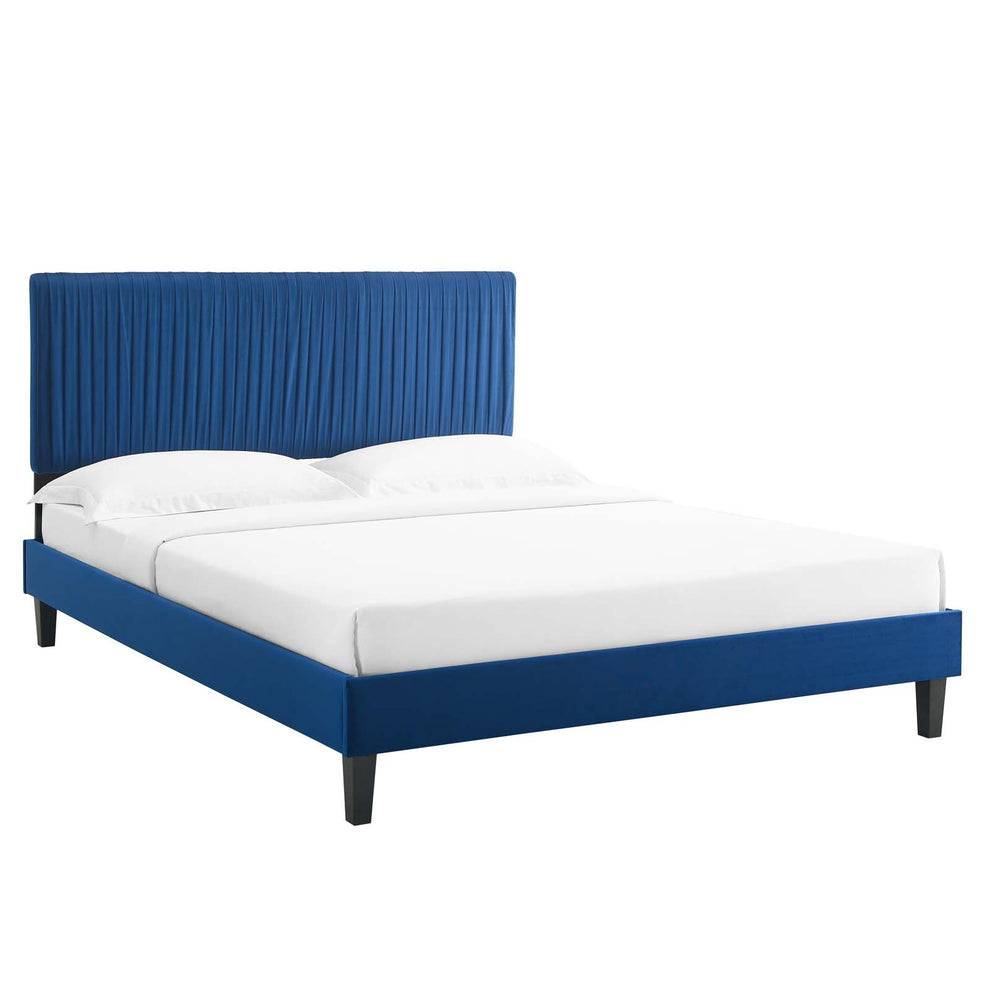 Modway Peyton Performance Velvet King Platform Bed - MOD-7026 | Beds | Modishstore - 18