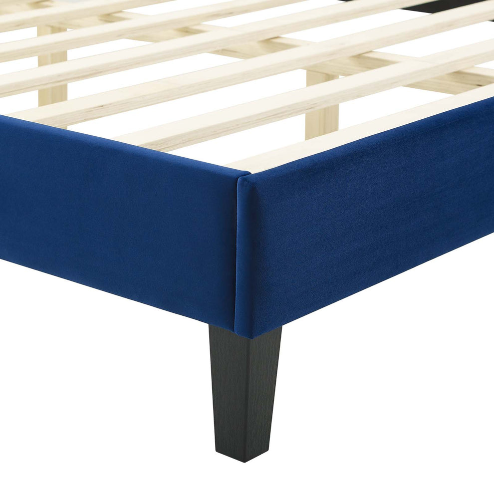 Modway Peyton Performance Velvet King Platform Bed - MOD-7026 | Beds | Modishstore - 22