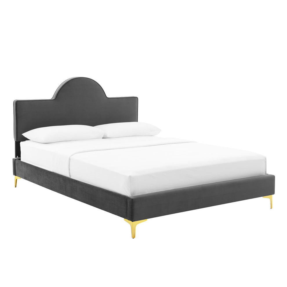 Sunny Performance Velvet Twin Bed By Modway - MOD-7027 | Beds | Modishstore - 2
