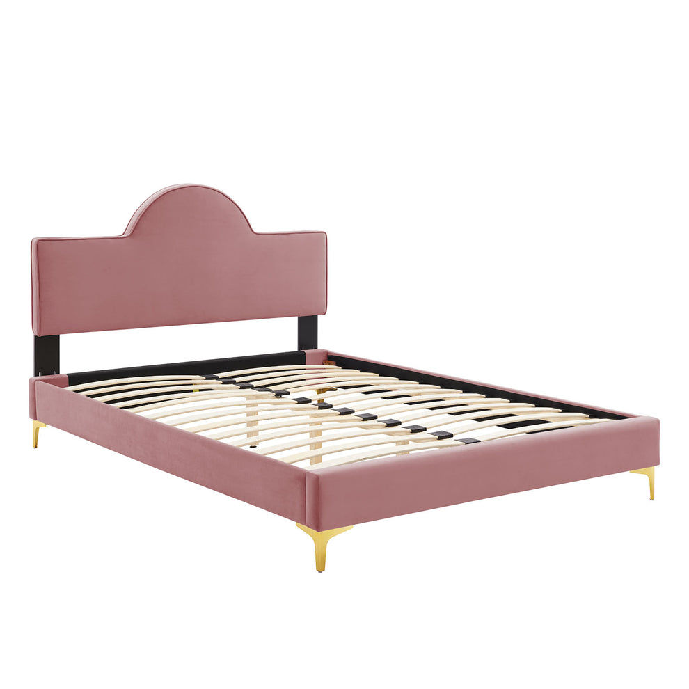 Sunny Performance Velvet Twin Bed By Modway - MOD-7027 | Beds | Modishstore - 12