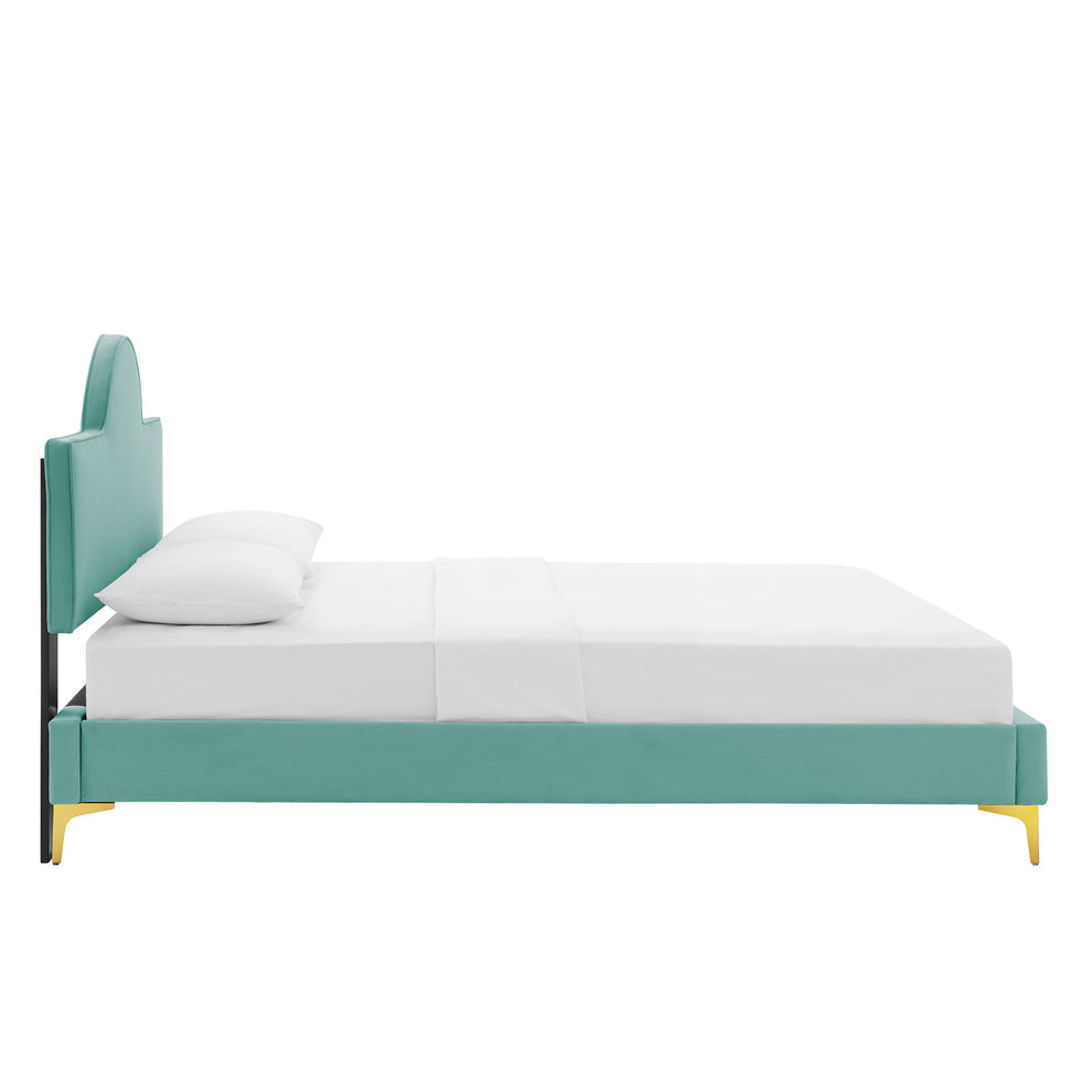 Sunny Performance Velvet Twin Bed By Modway - MOD-7027 | Beds | Modishstore - 31