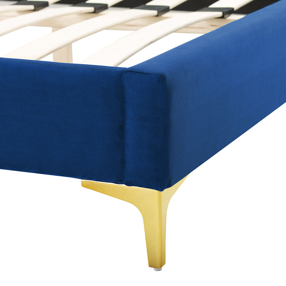 Sunny Performance Velvet Twin Bed By Modway - MOD-7027 | Beds | Modishstore - 42