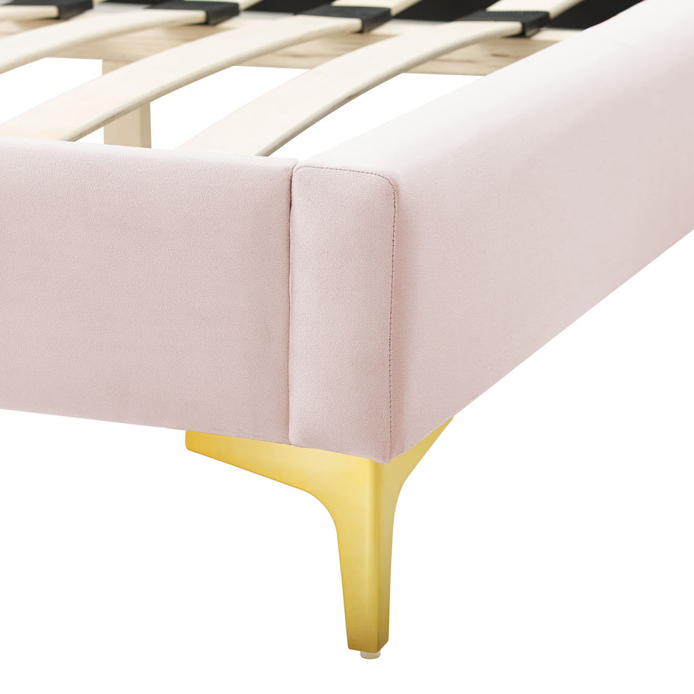 Sunny Performance Velvet Twin Bed By Modway - MOD-7027 | Beds | Modishstore - 51