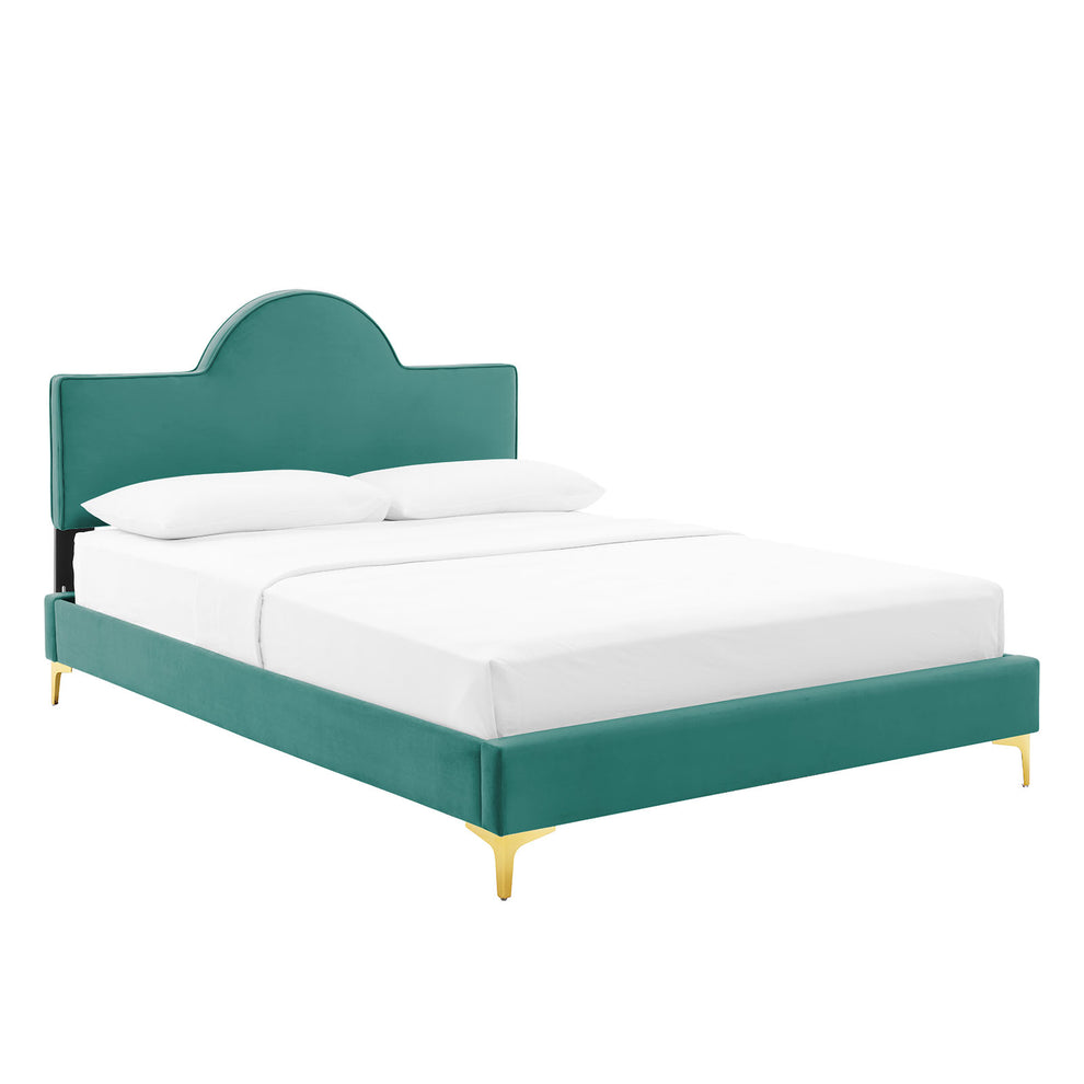 Sunny Performance Velvet Twin Bed By Modway - MOD-7027 | Beds | Modishstore - 55