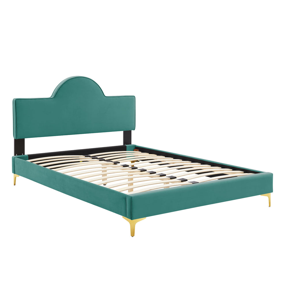 Sunny Performance Velvet Twin Bed By Modway - MOD-7027 | Beds | Modishstore - 57