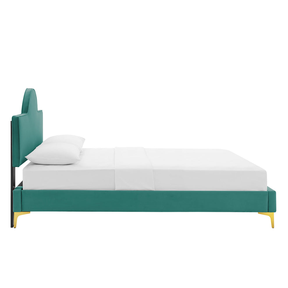 Sunny Performance Velvet Twin Bed By Modway - MOD-7027 | Beds | Modishstore - 58