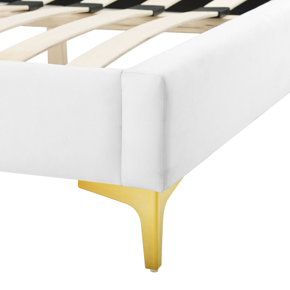 Sunny Performance Velvet Twin Bed By Modway - MOD-7027 | Beds | Modishstore - 69