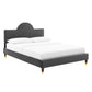 Aurora Performance Velvet King Bed By Modway - MOD-7032 | Beds | Modishstore - 2