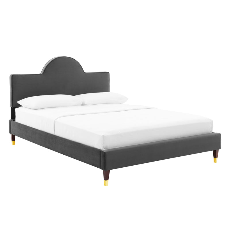 Aurora Performance Velvet King Bed By Modway - MOD-7032 | Beds | Modishstore - 2