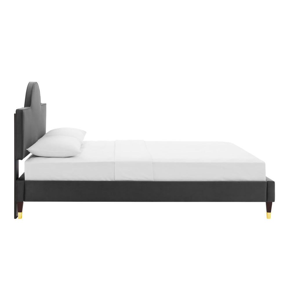 Aurora Performance Velvet King Bed By Modway - MOD-7032 | Beds | Modishstore - 4