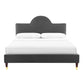 Aurora Performance Velvet King Bed By Modway - MOD-7032 | Beds | Modishstore - 5