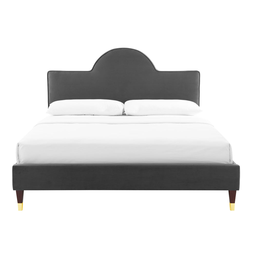 Aurora Performance Velvet King Bed By Modway - MOD-7032 | Beds | Modishstore - 5