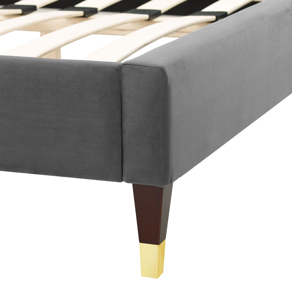 Aurora Performance Velvet King Bed By Modway - MOD-7032 | Beds | Modishstore - 6