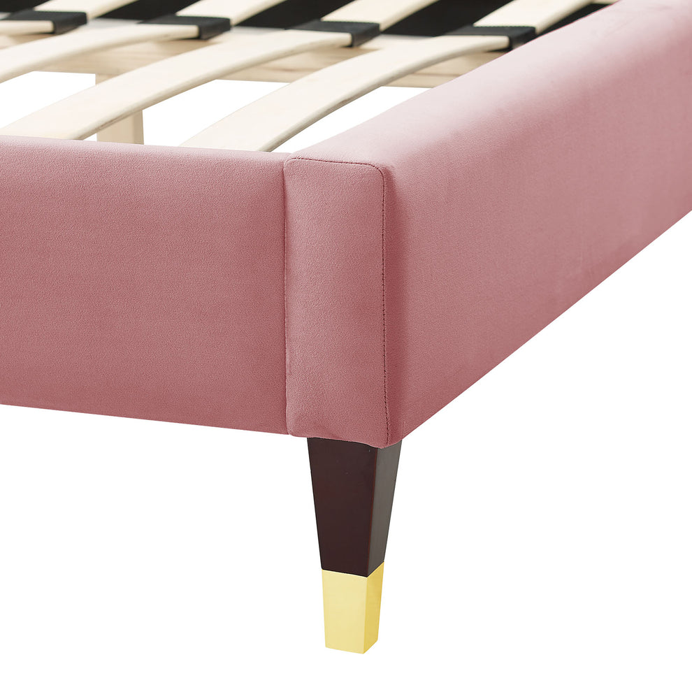Aurora Performance Velvet King Bed By Modway - MOD-7032 | Beds | Modishstore - 15
